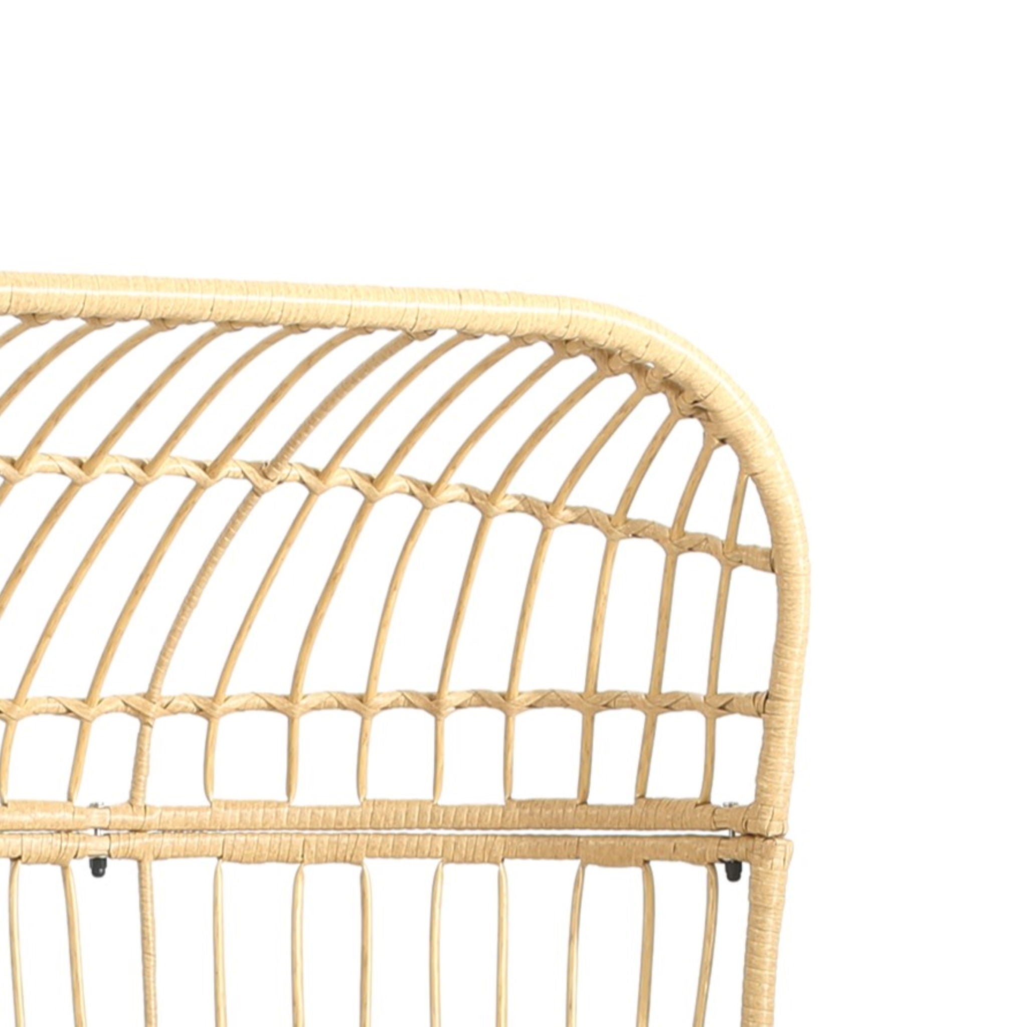 Palos - Outdoor Wicker Loveseat - Light Brown