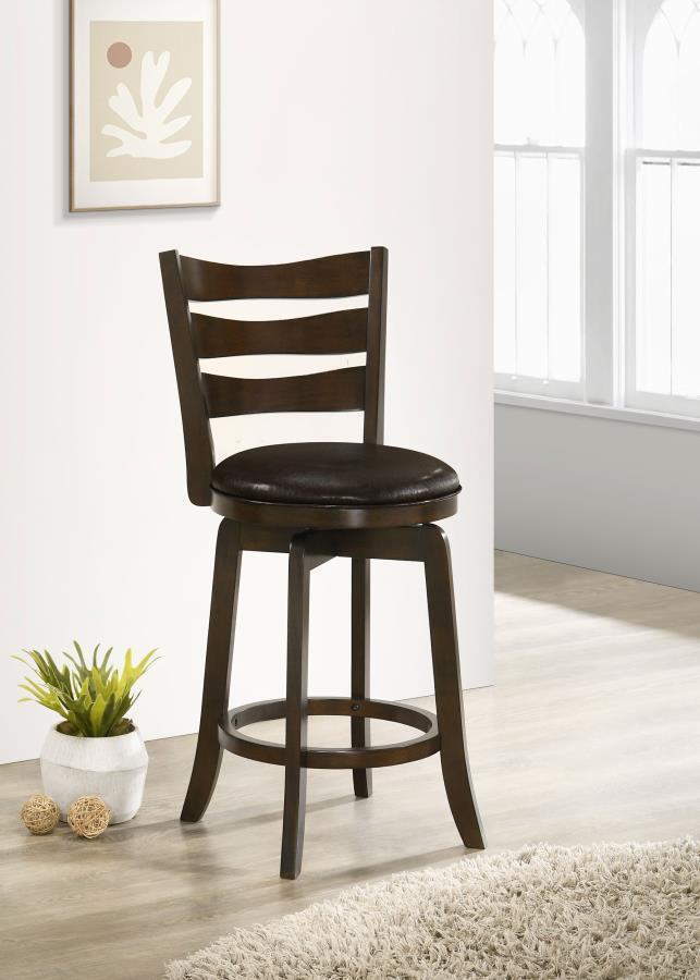 Coaster Fine Furniture Murphy - Wood Height Swivel Bar Chair | Meri Furniture