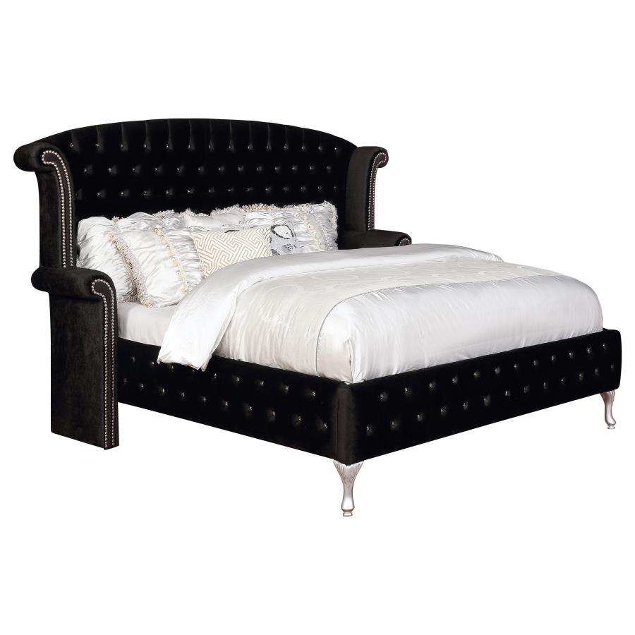 Coaster Fine Furniture Deanna - Upholstered Wingback Bed | Meri Furniture