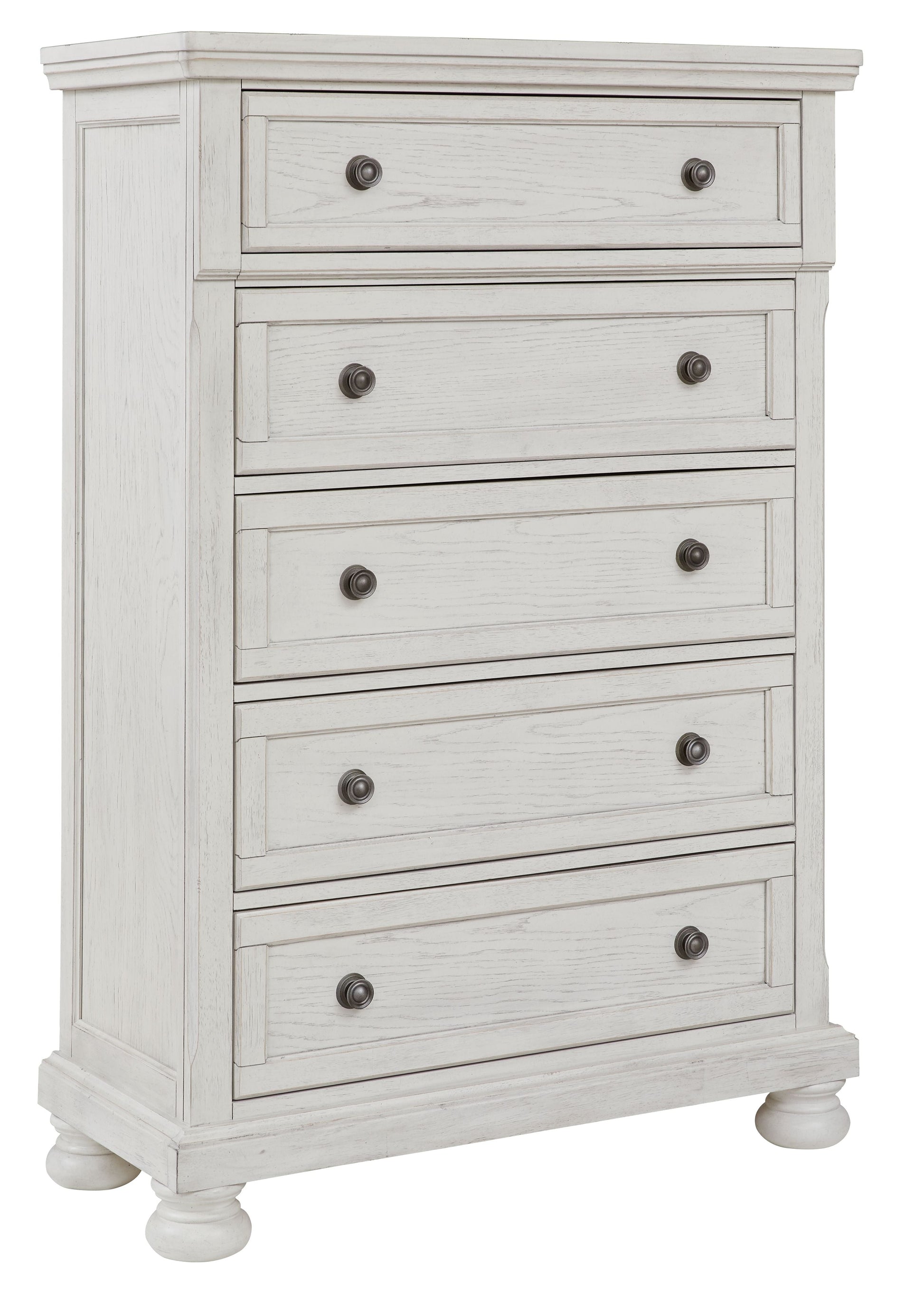 Signature Design by Ashley® Robbinsdale - Antique White - Five Drawer Chest | Meri Furniture