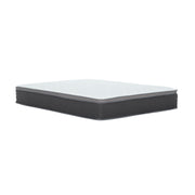 10" Full Size Hybrid Mattress In A Box, Gel Memory Foam Mattress Top With Pocket Coil Base - Gray / White