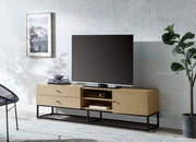 ACME Isha - TV Stand - Oak Finish | Meri Furniture