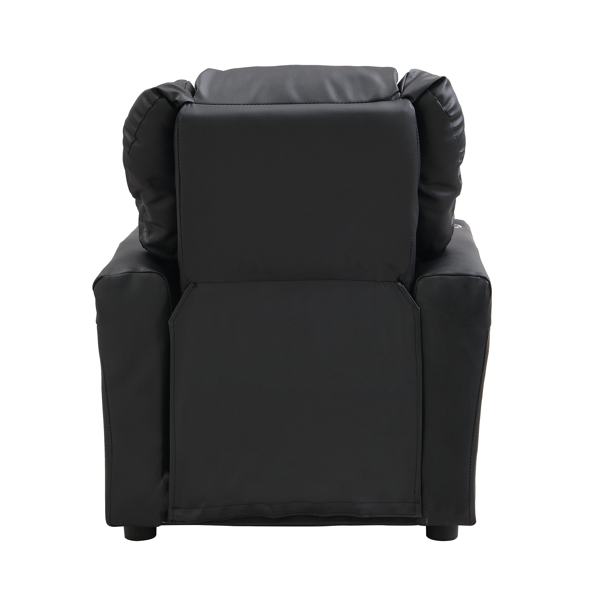Sally Deluxe Kids Recliner Chair With Cup Holder - Black