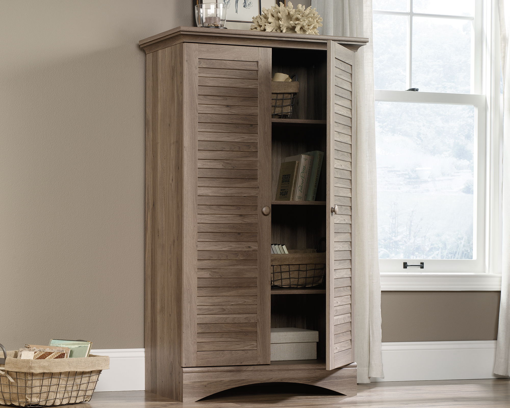 Storage Cabinet Salt Oak