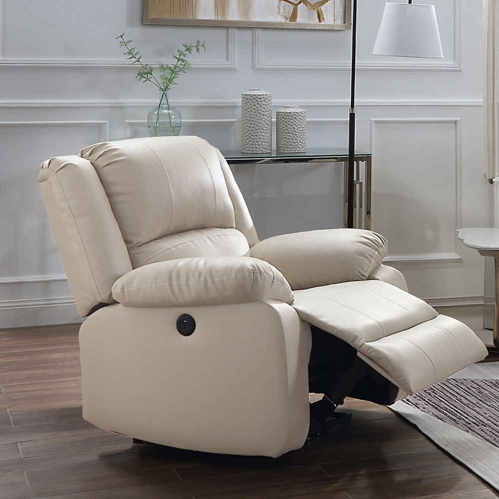 ACME Zuriel - Power Motion Recliner With USB - Beige | Meri Furniture