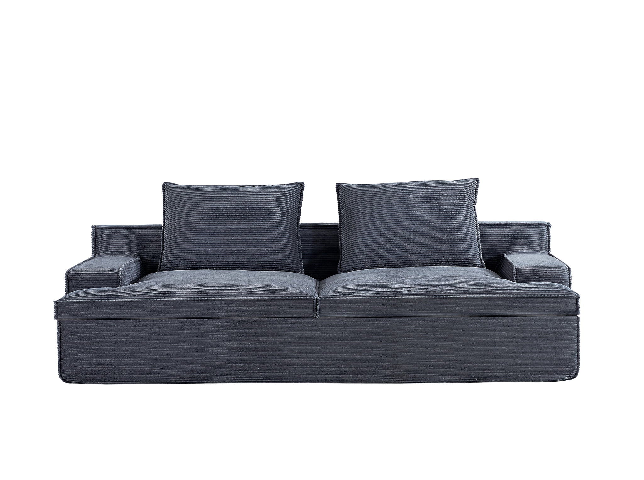 Nimbus - Oversized Full Foam 4 Seater Couch For Living Room Upholstered In Soft Corduroy, Wide Armrests