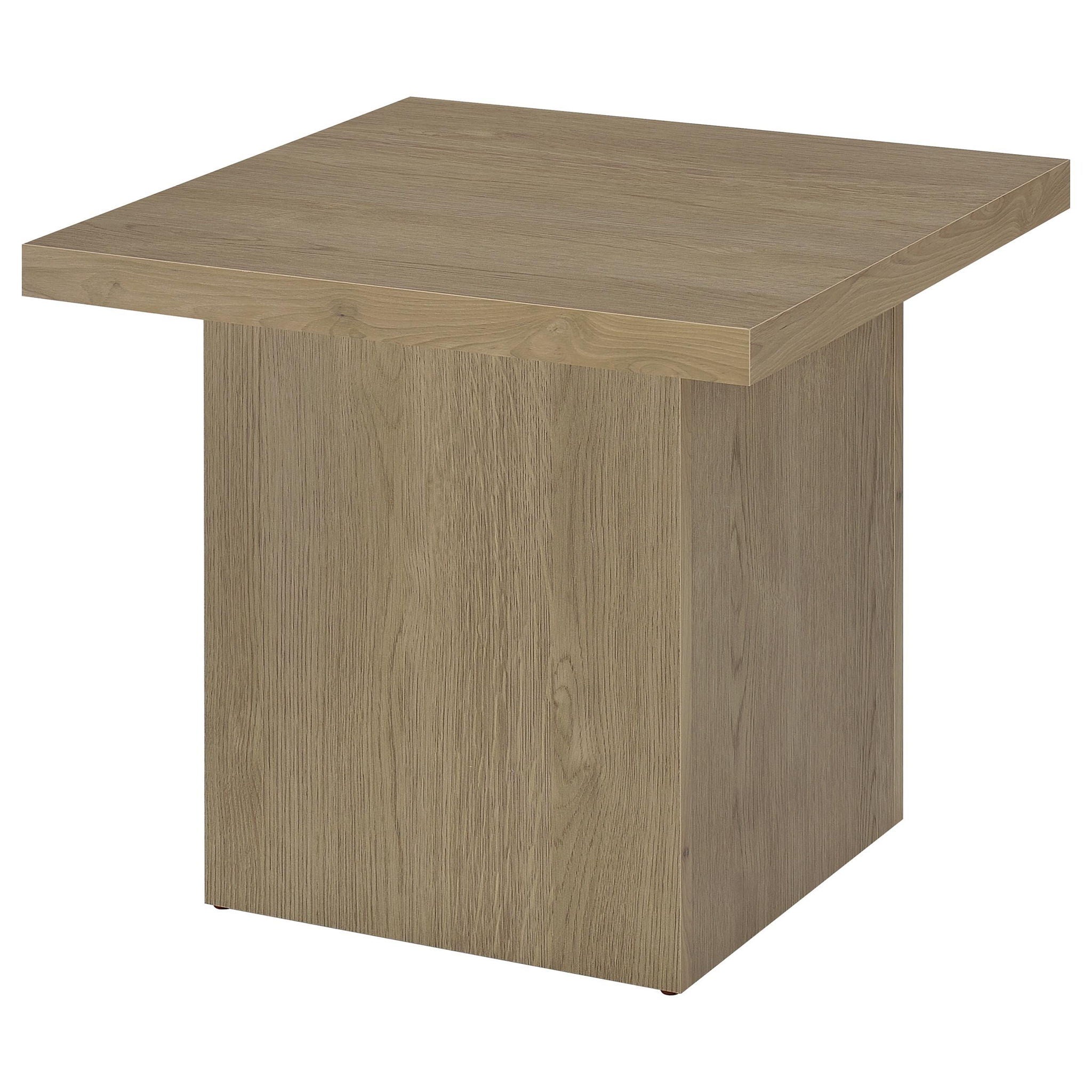 Devar 3-piece Square Cocktail Coffee End Table Set Latte