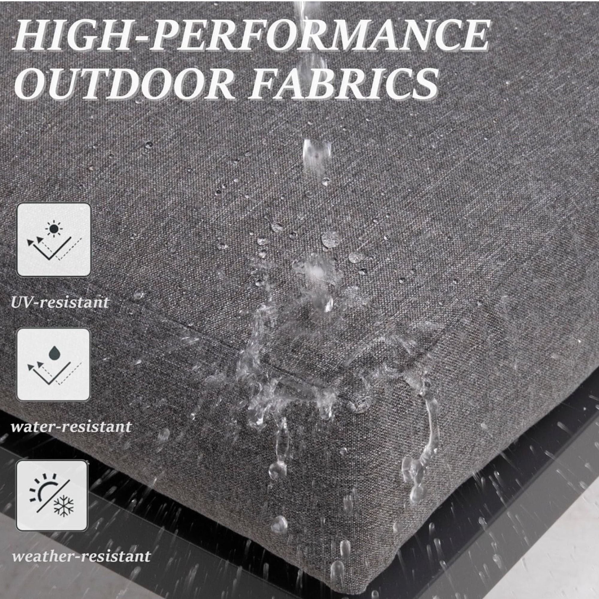 All-Weather Loveseat Sofa With Thick Cushions