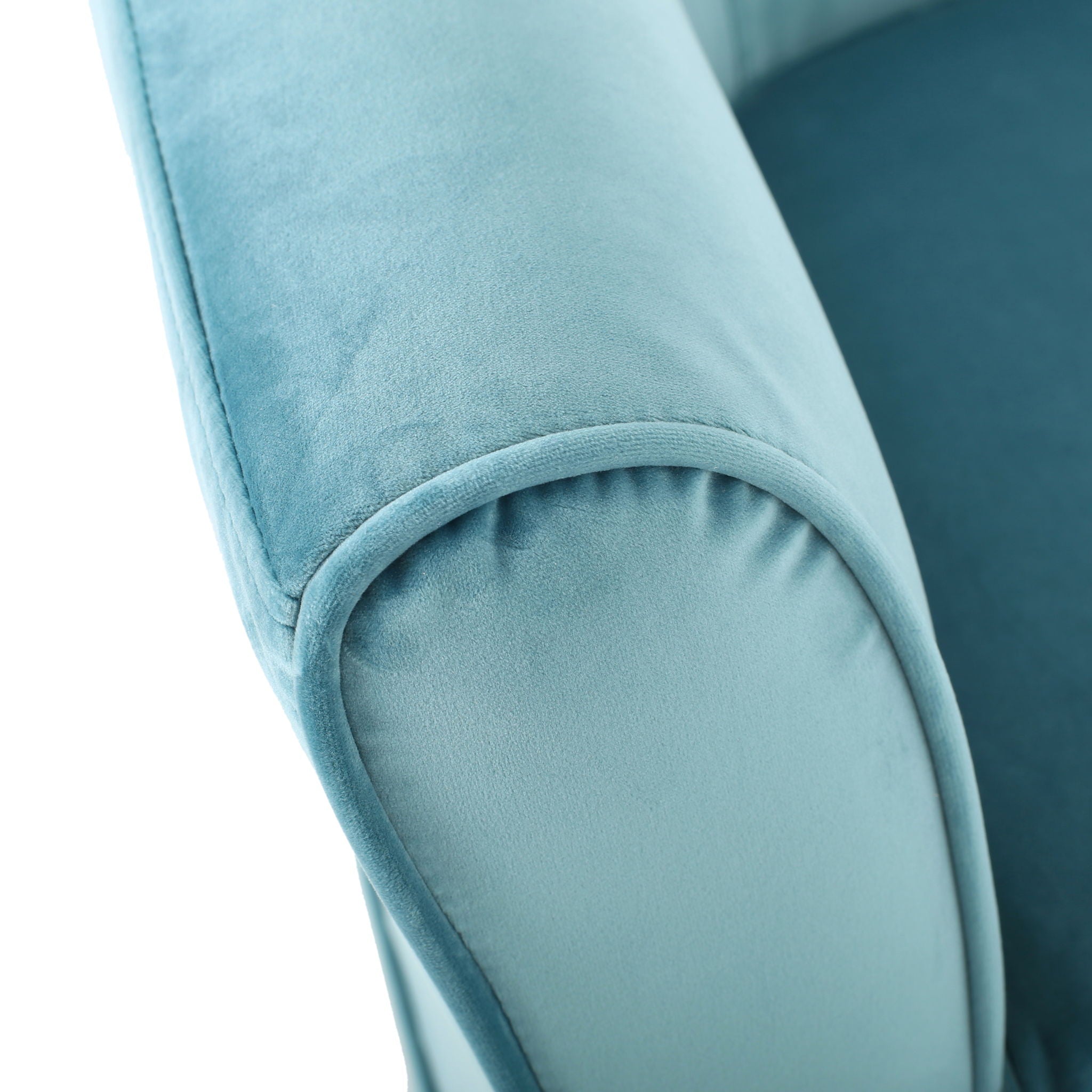 Zeniqua - Upholstered Velvet Swivel Chair With Loose Cover