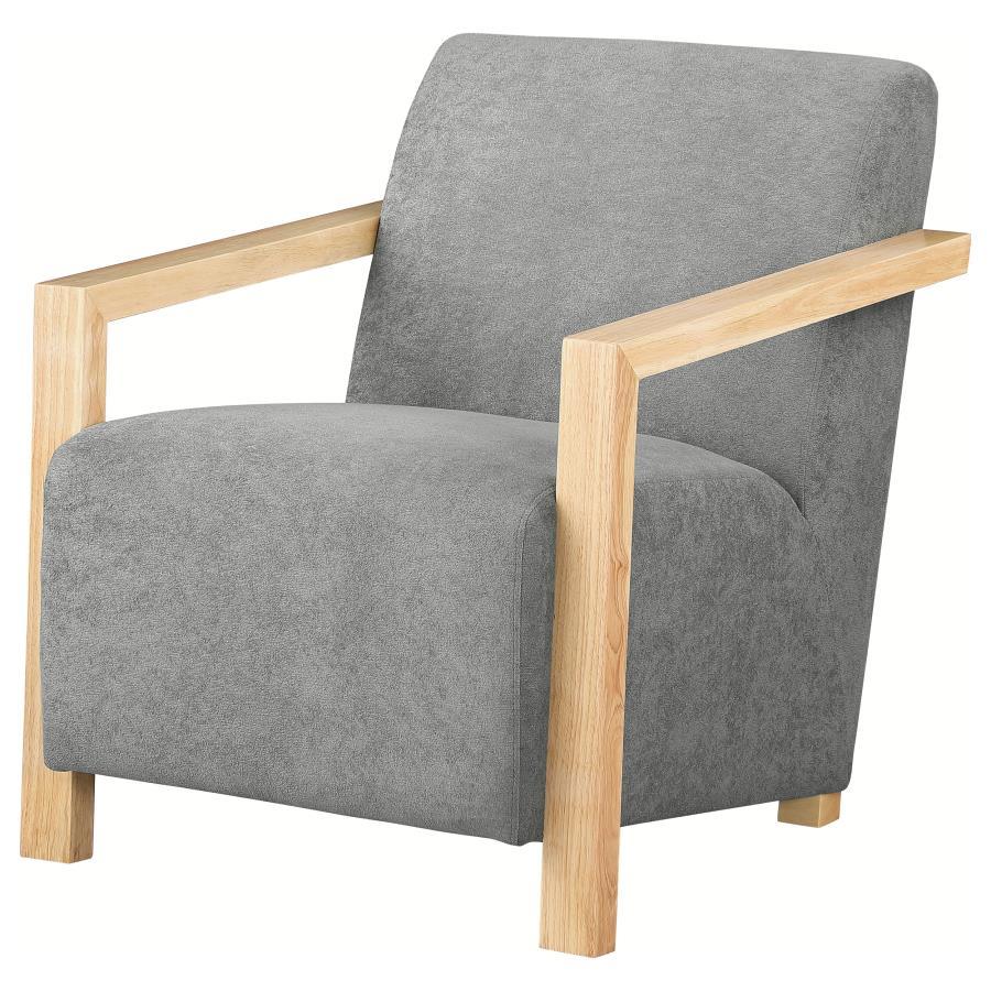 Coaster Fine Furniture Diego - Upholstered Accent Arm Chair With Wood Arms | Meri Furniture