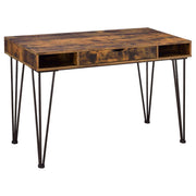Coaster Fine Furniture Olvera - 1-Drawer Writing Desk - Rustic Nutmeg | Meri Furniture