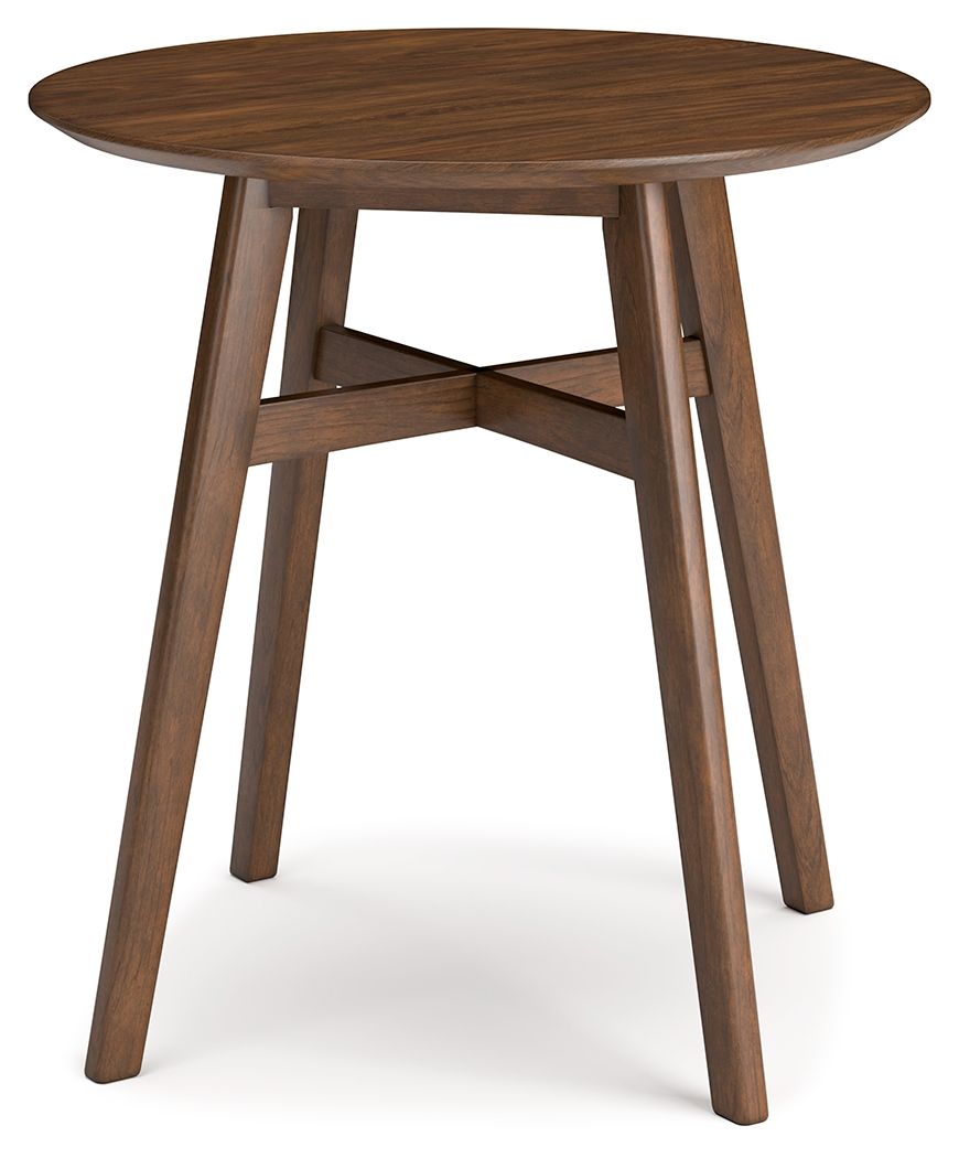 Signature Design by Ashley® Lyncott - Brown - Round Dining Room Counter Table | Meri Furniture