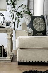 Furniture of America Germaine - Loveseat - Ivory | Meri Furniture