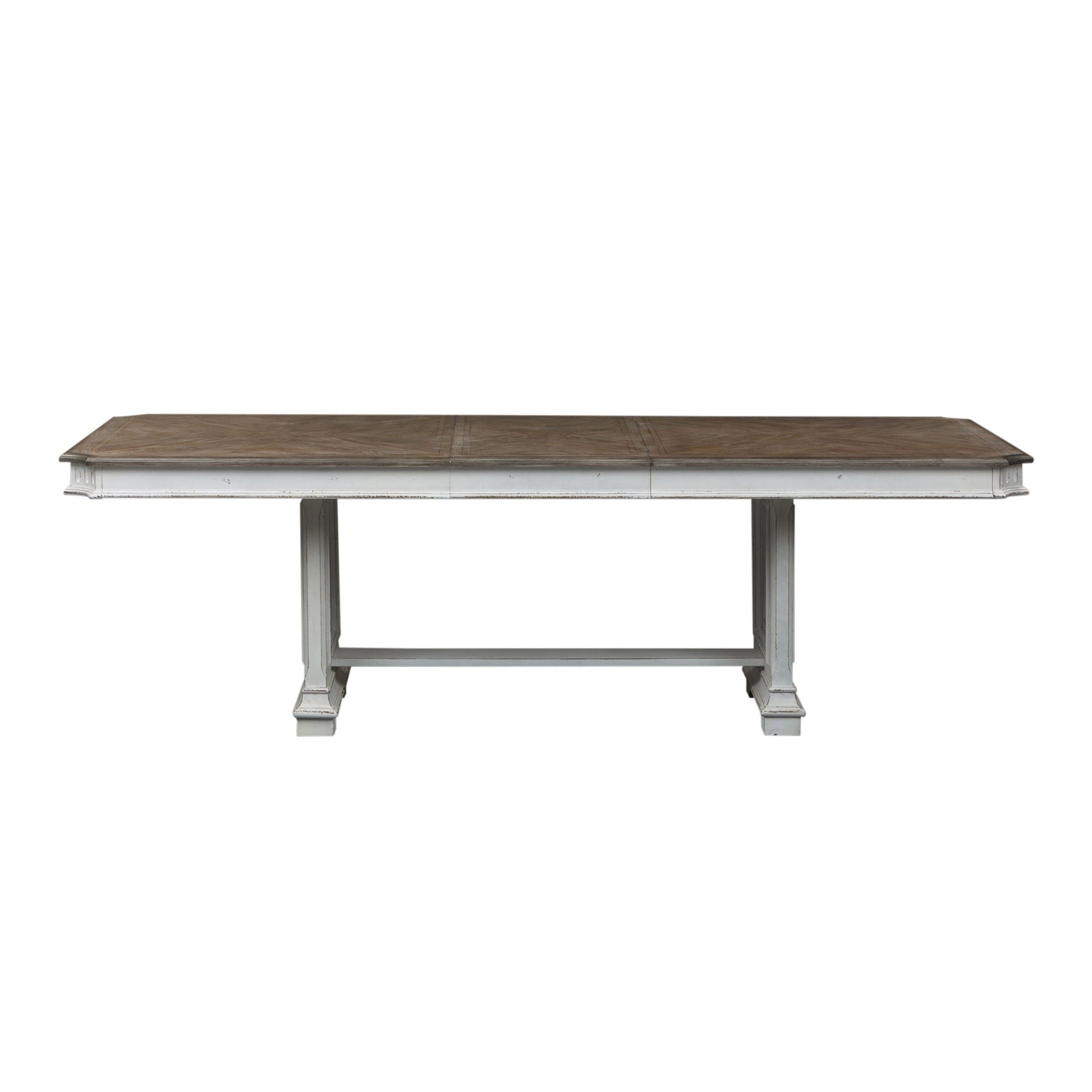 Liberty Furniture Abbey Park - Trestle Table - White | Meri Furniture