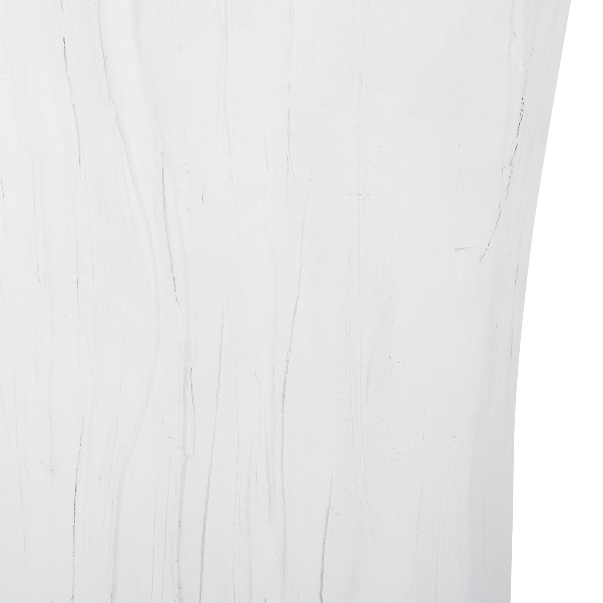 Outdoor, Lightweight Concrete Side Table - Antique White