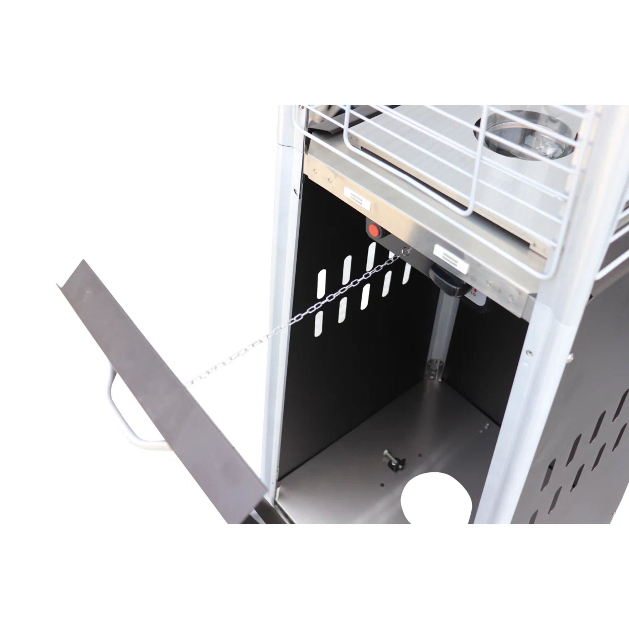 40, 000 Btu Propane Standing Patio Heater Stainless Steel