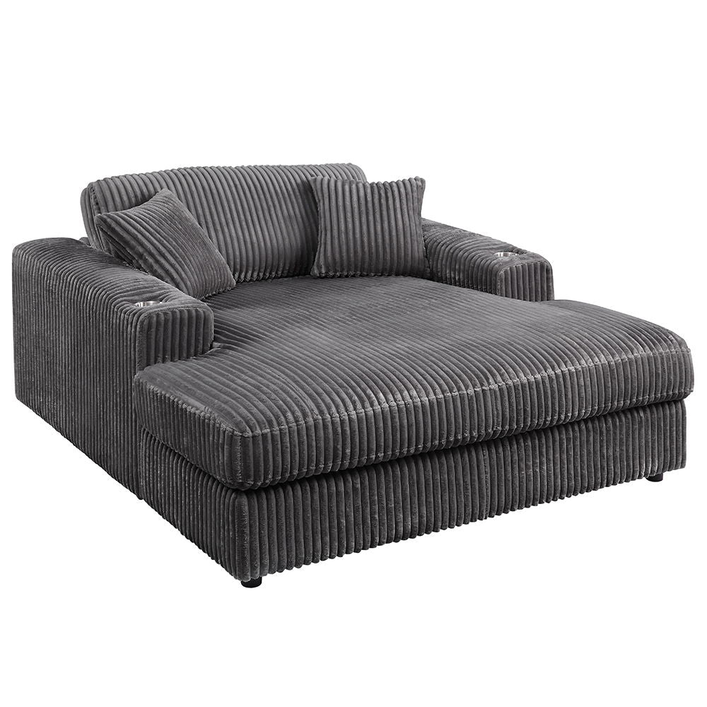 ACME Hilde - Chaise With 2 Pillows | Meri Furniture