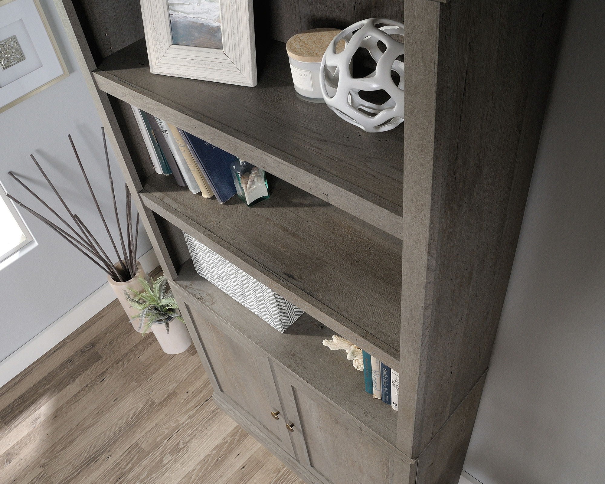 Bookcase With Doors in Mystic Oak
