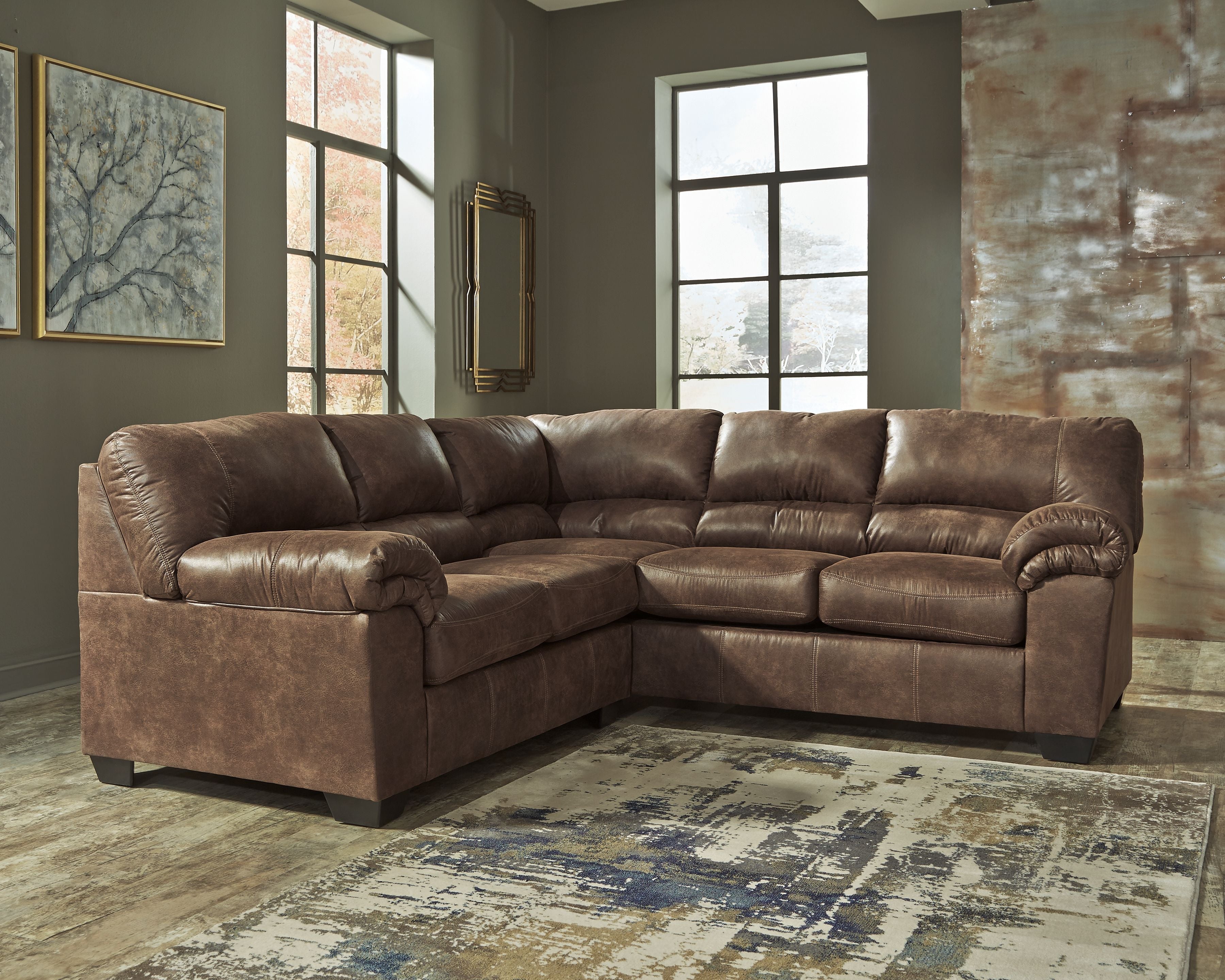 Signature Design by Ashley® Bladen - Loveseat Sectional | Meri Furniture