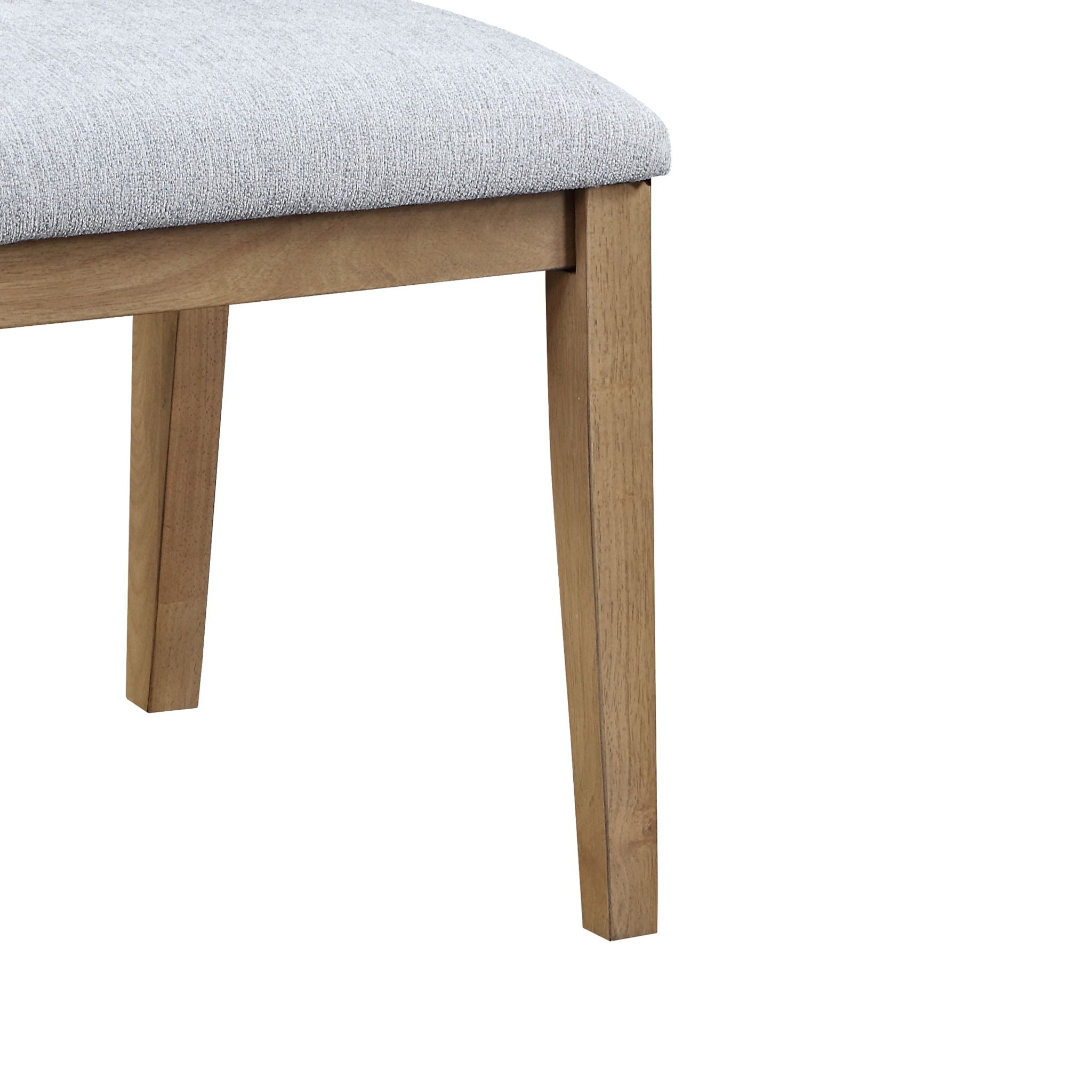 Delphine - Round Dining Table Set With Chairs (Set of 5) - Oak Finish And Gray