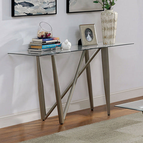 Furniture of America Wettingen - End Table - Pearl Silver | Meri Furniture