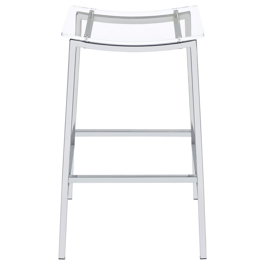 Coaster Fine Furniture Jovani - Acrylic Backless Bar Stools (Set of 2) | Meri Furniture