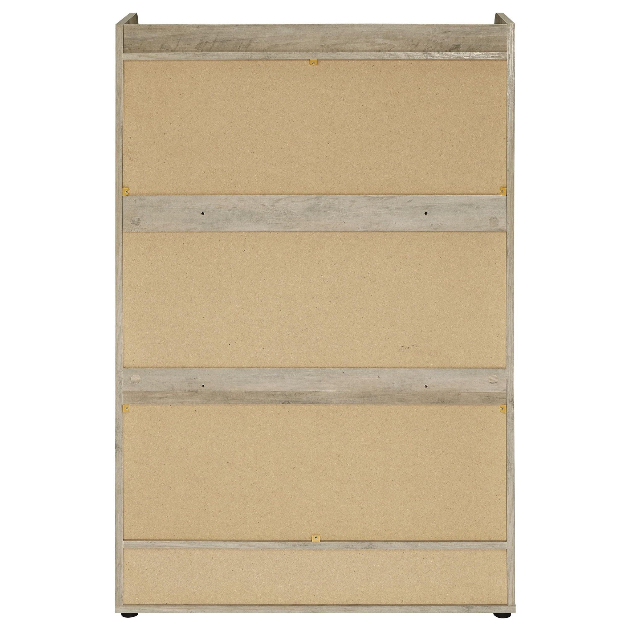 Denia 3-tier Engineered Wood Shoe Cabinet Grey