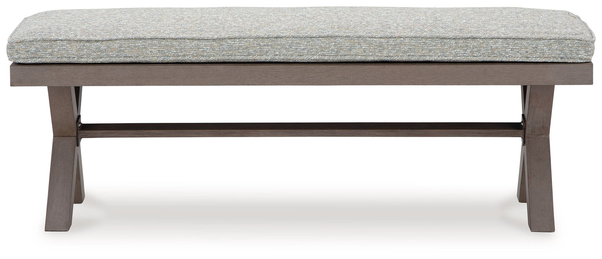 Signature Design by Ashley® Hillside Barn - Gray / Brown - Bench With Cushion | Meri Furniture