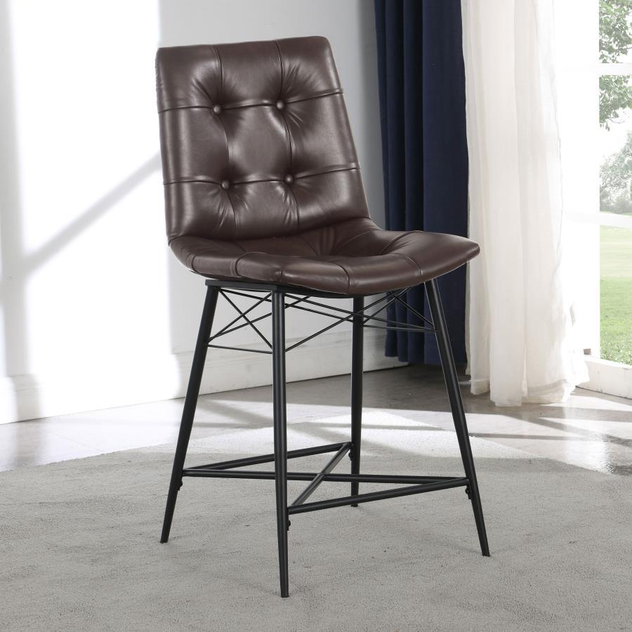 Coaster Fine Furniture Aiken - Upholstered Tufted Counter Chair (Set of 2) | Meri Furniture