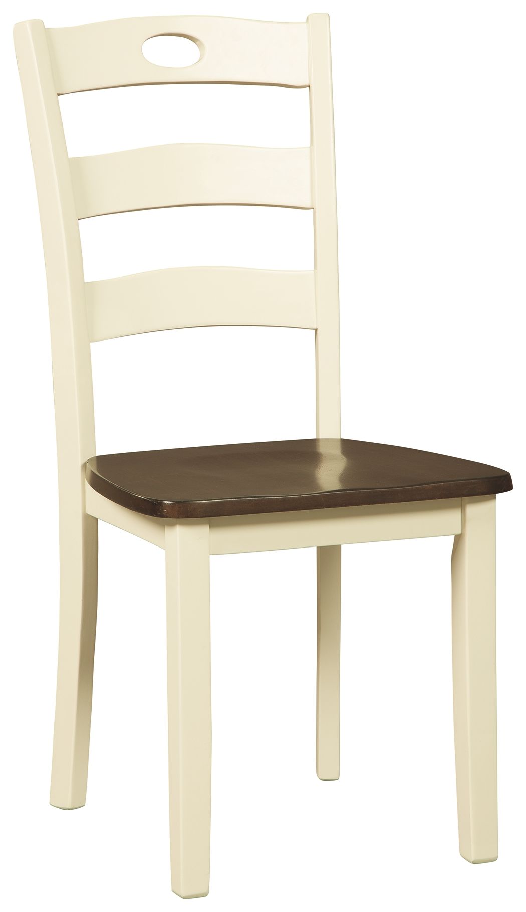 Signature Design by Ashley® Woodanville - Cream / Brown - Dining Room Side Chair (Set of 2) | Meri Furniture