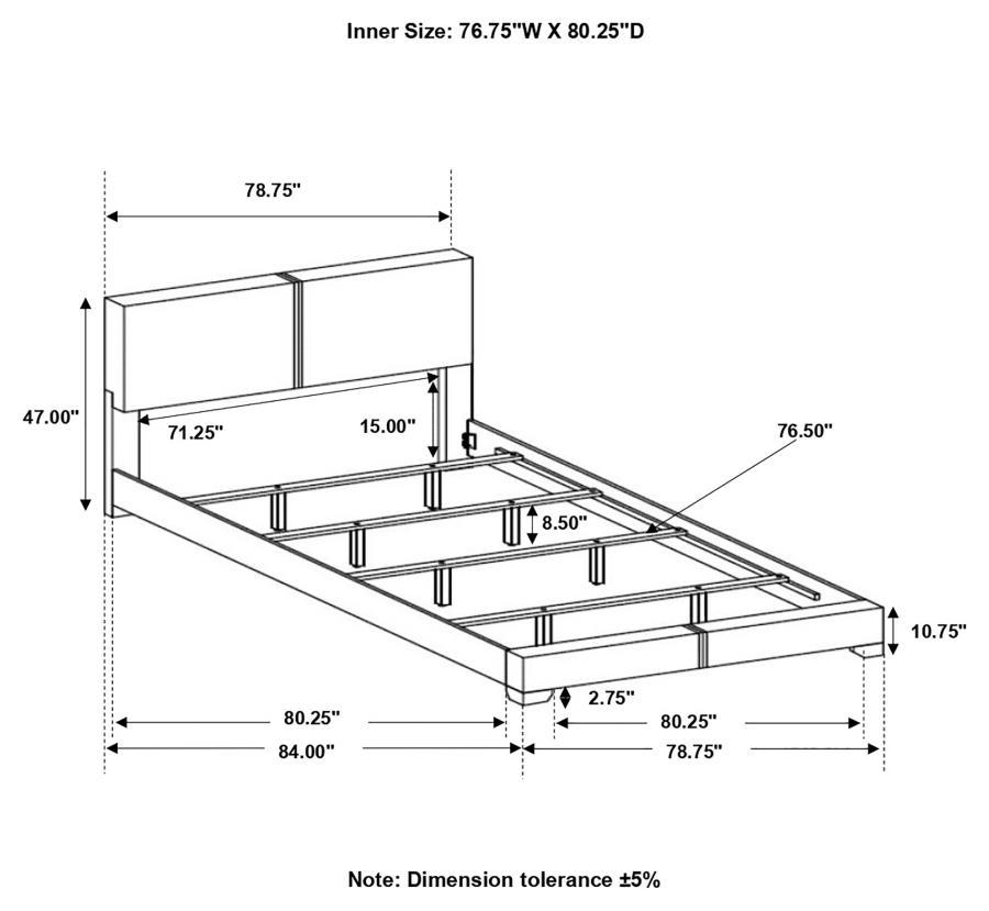 Coaster Fine Furniture Conner - Upholstered Panel Bed | Meri Furniture