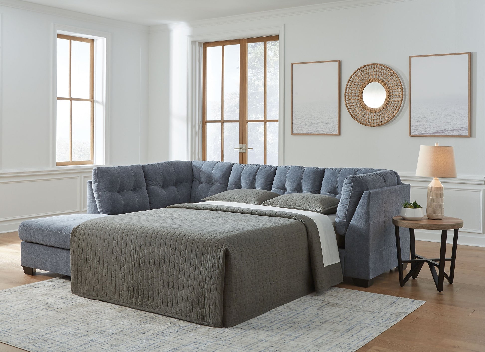 Signature Design by Ashley® Marleton - Sleeper Sectional | Meri Furniture