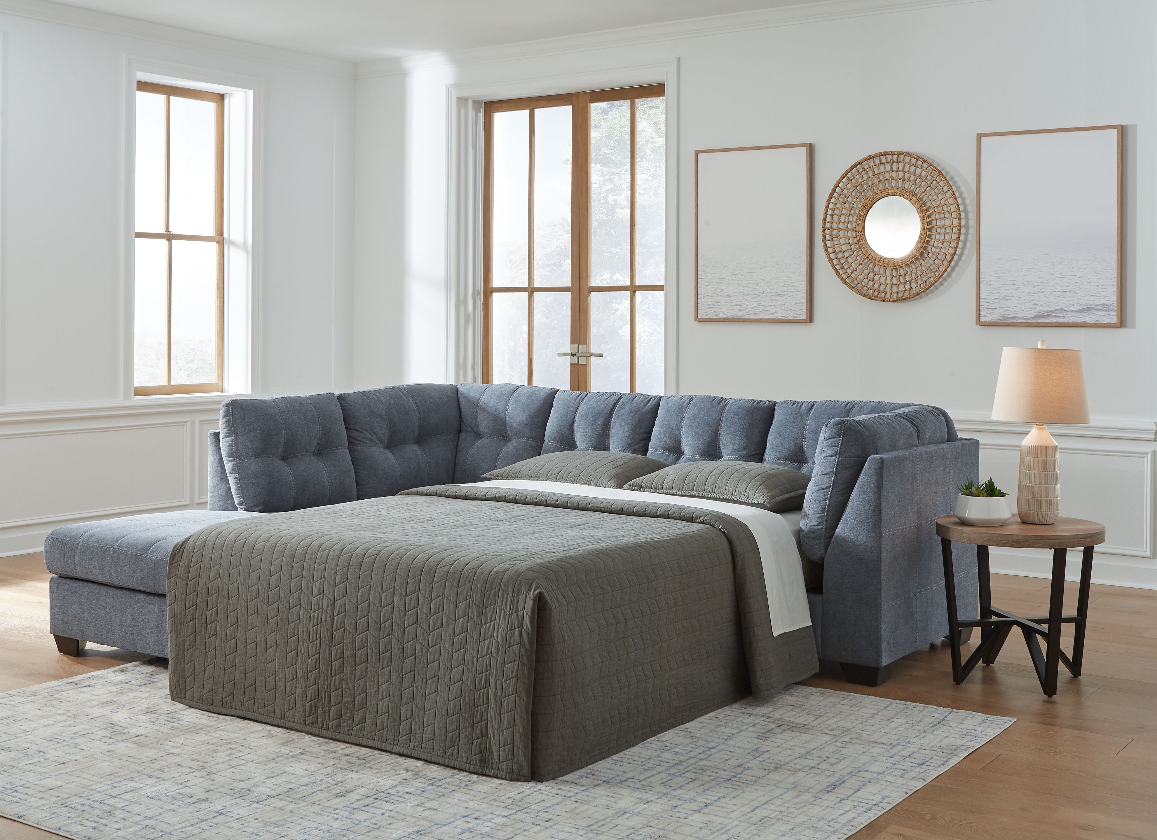 Signature Design by Ashley® Marleton - Sleeper Sectional | Meri Furniture