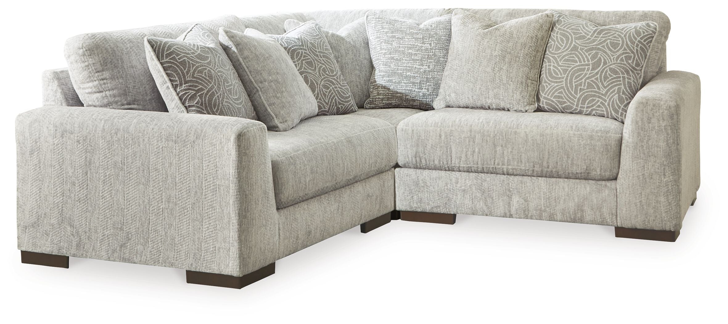 Signature Design by Ashley® Regent Park - Pewter - 3-Piece Sectional | Meri Furniture
