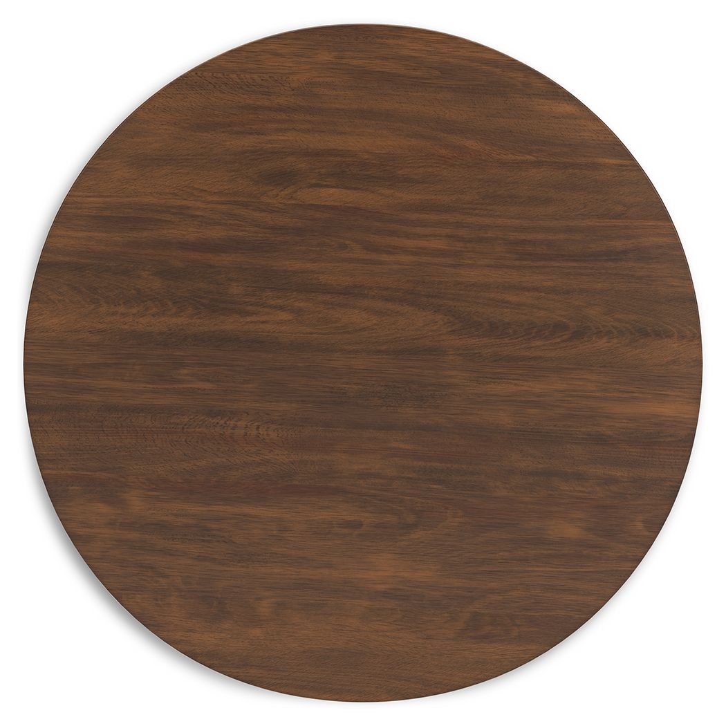Signature Design by Ashley® Lyncott - Brown - Round Dining Room Table | Meri Furniture