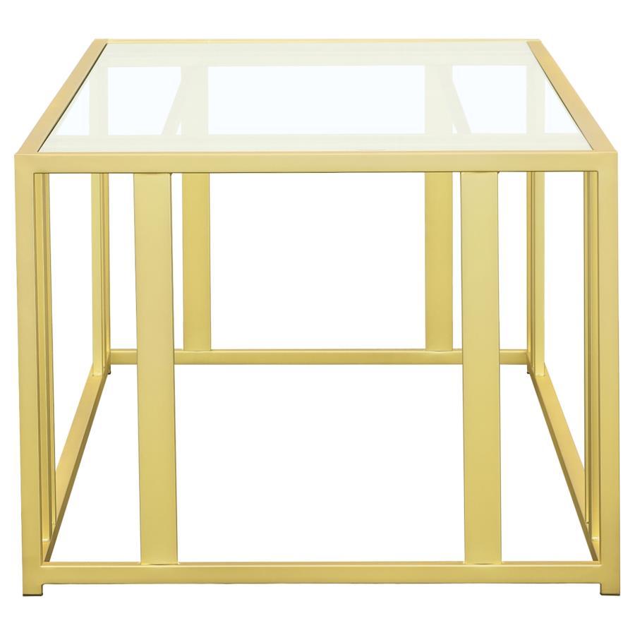 Adri - Rectangular Glass Top Coffee Table