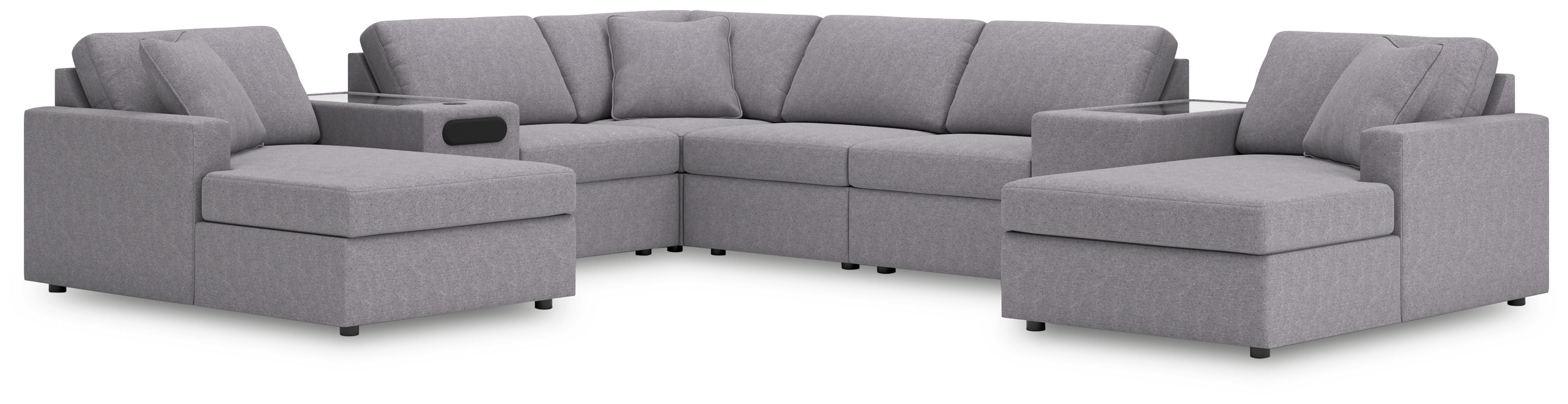 Signature Design by Ashley® Modmax - Granite - Sectional | Meri Furniture