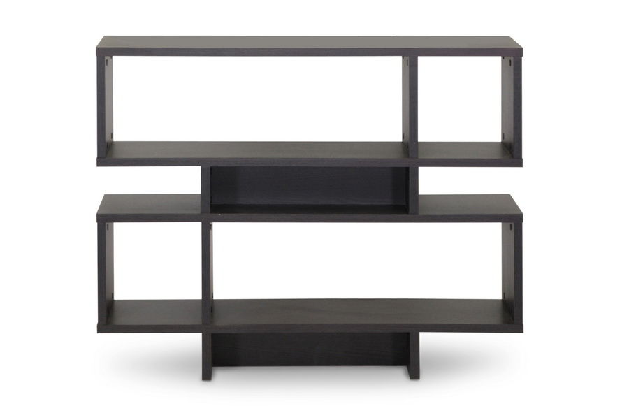 Cassidy 4-Level Dark Brown Modern Bookshelf
