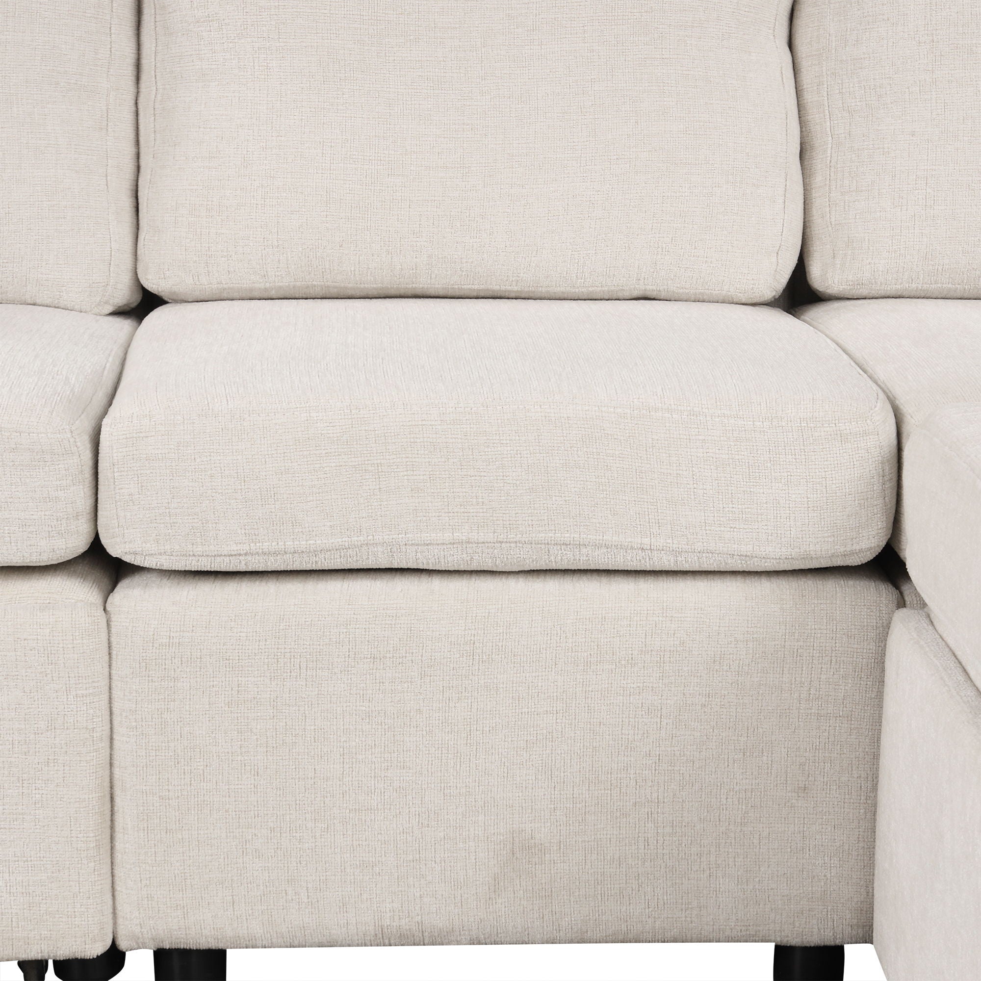 Sectional Sofa Convertible Pull-Out Bed With Storage Ottoman & USB Ports