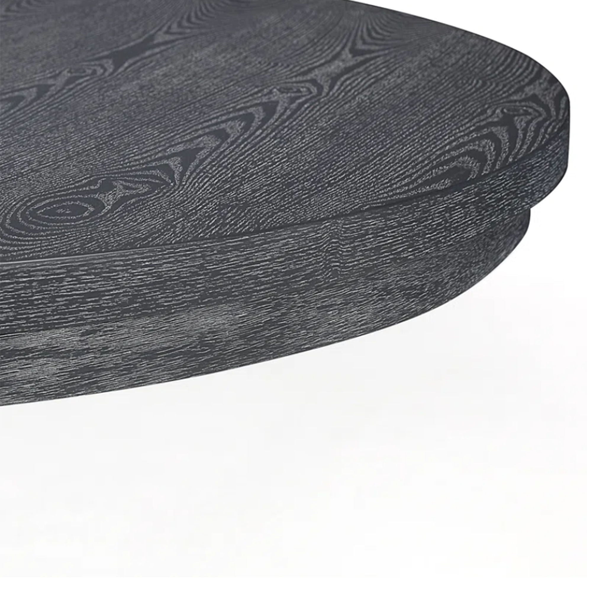 Rustic Extendable Dining Table With Pedestal Base - Gray