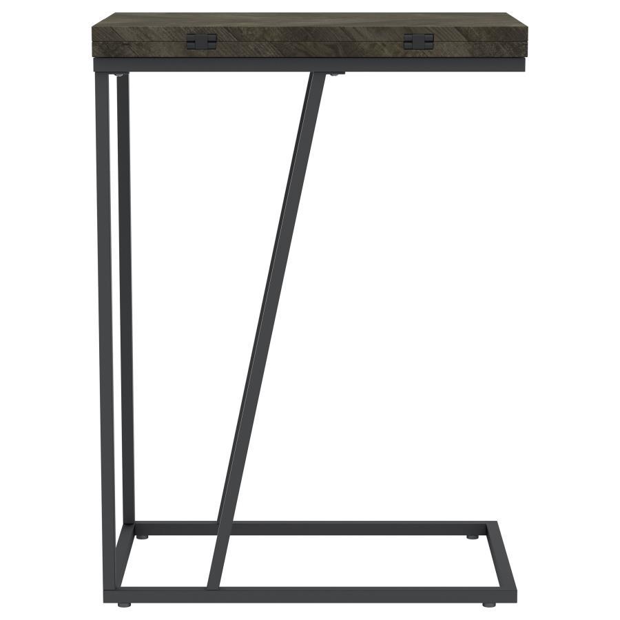 Carly - Expandable Engineered Wood C-Shaped Side Table