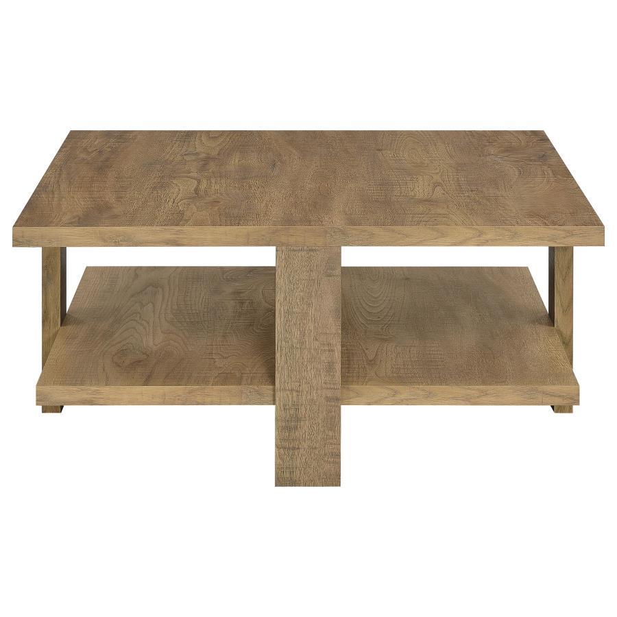 Coaster Fine Furniture Dawn - Square Engineered Wood Coffee Table - Mango Brown | Meri Furniture