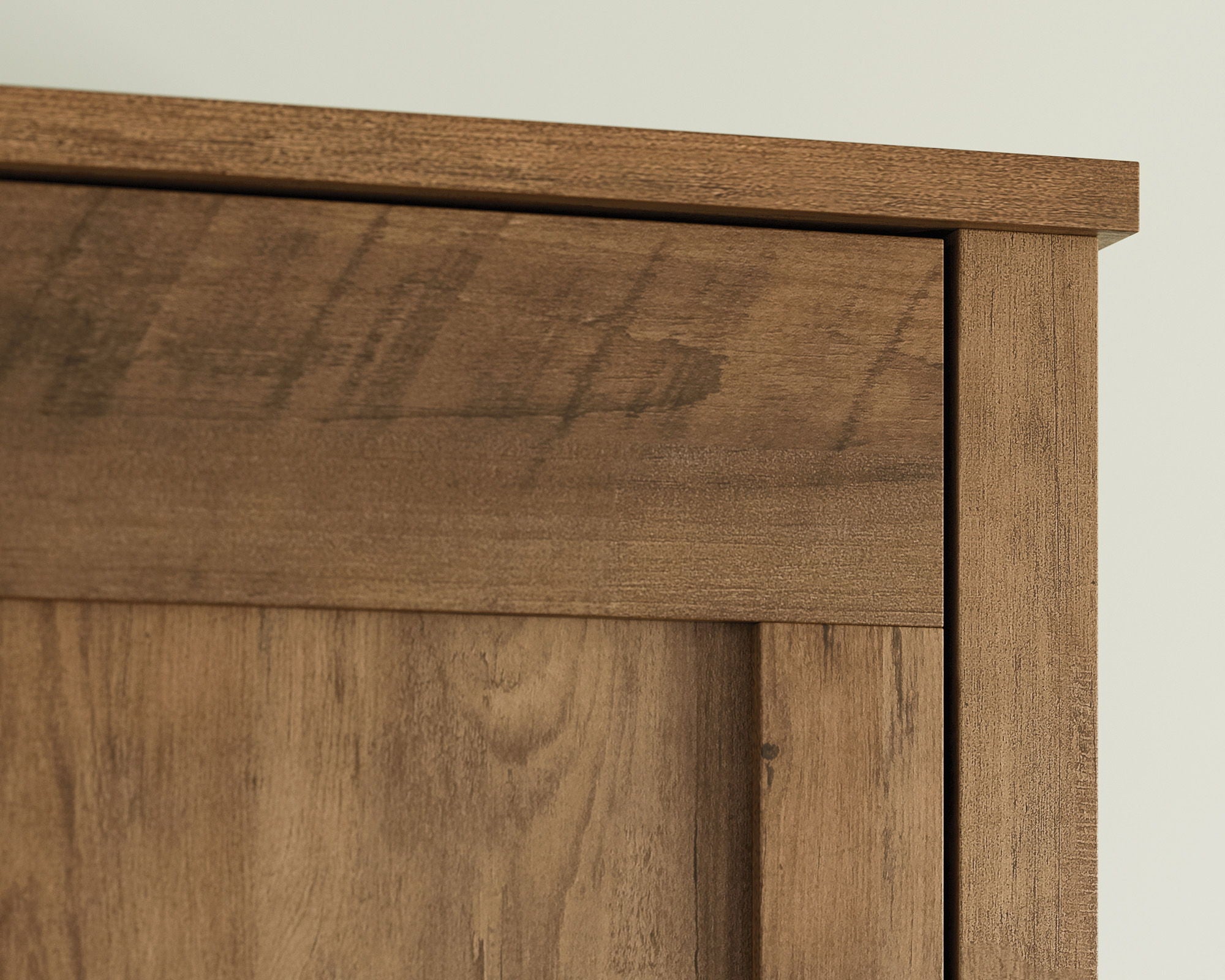 Two-Door Storage Cabinet in Pine Finish