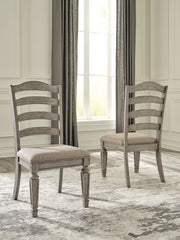 Signature Design by Ashley® Lodenbay - Antique Gray - Dining Uph Side Chair (Set of 2) | Meri Furniture