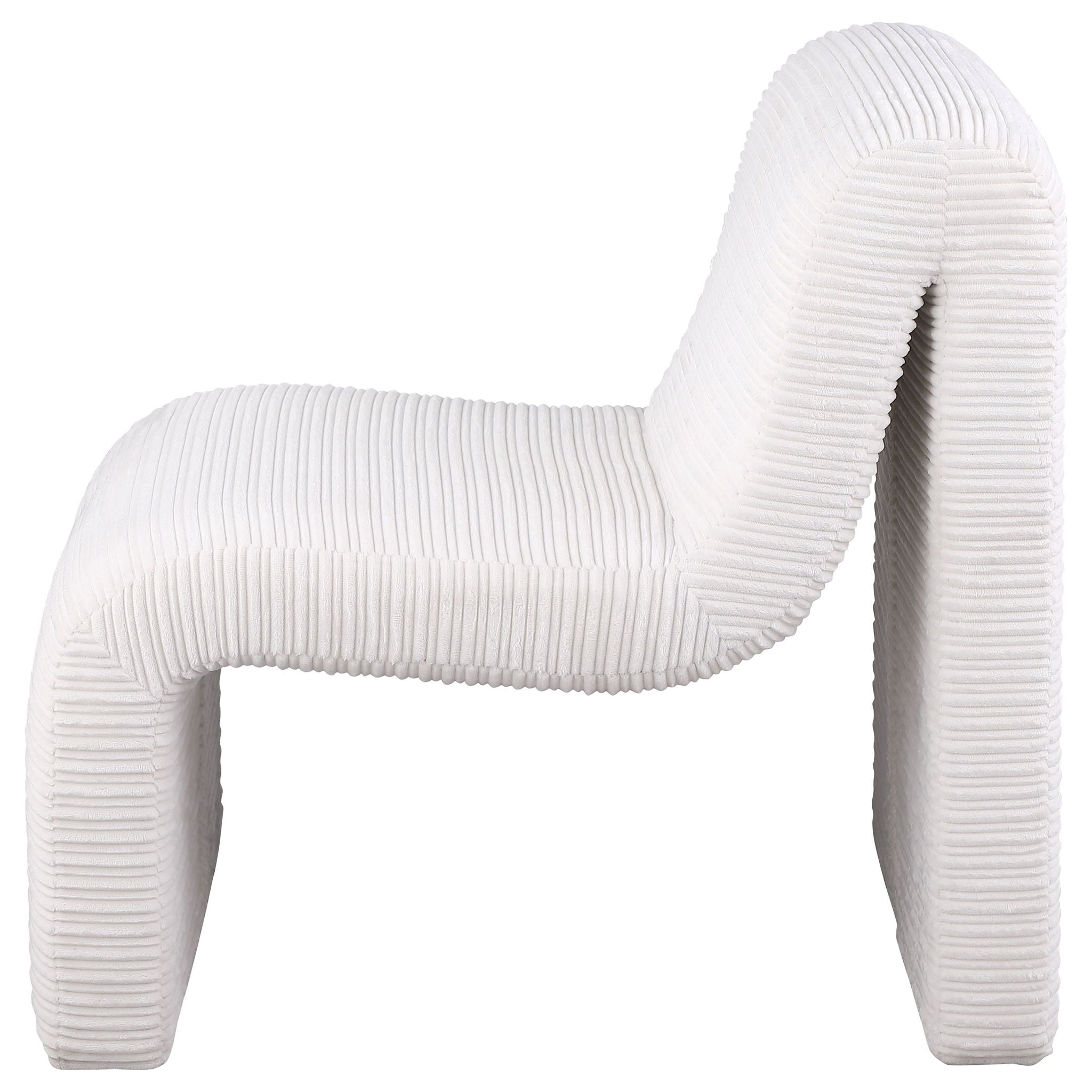 Winne - Curved Armless Accent Chair
