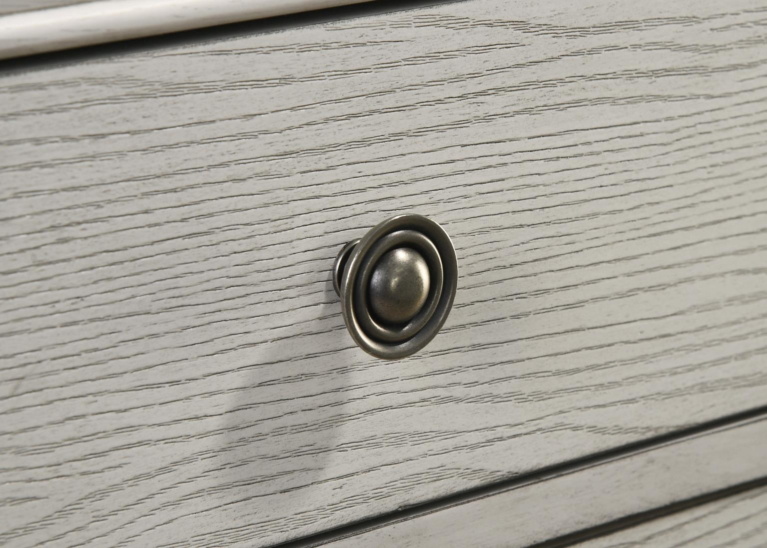 B320 - Oak Mirror - Antique White