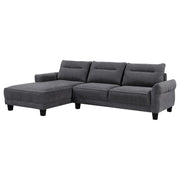Coaster Fine Furniture Caspian - Upholstered Curved Arm Chaise Sectional Sofa | Meri Furniture