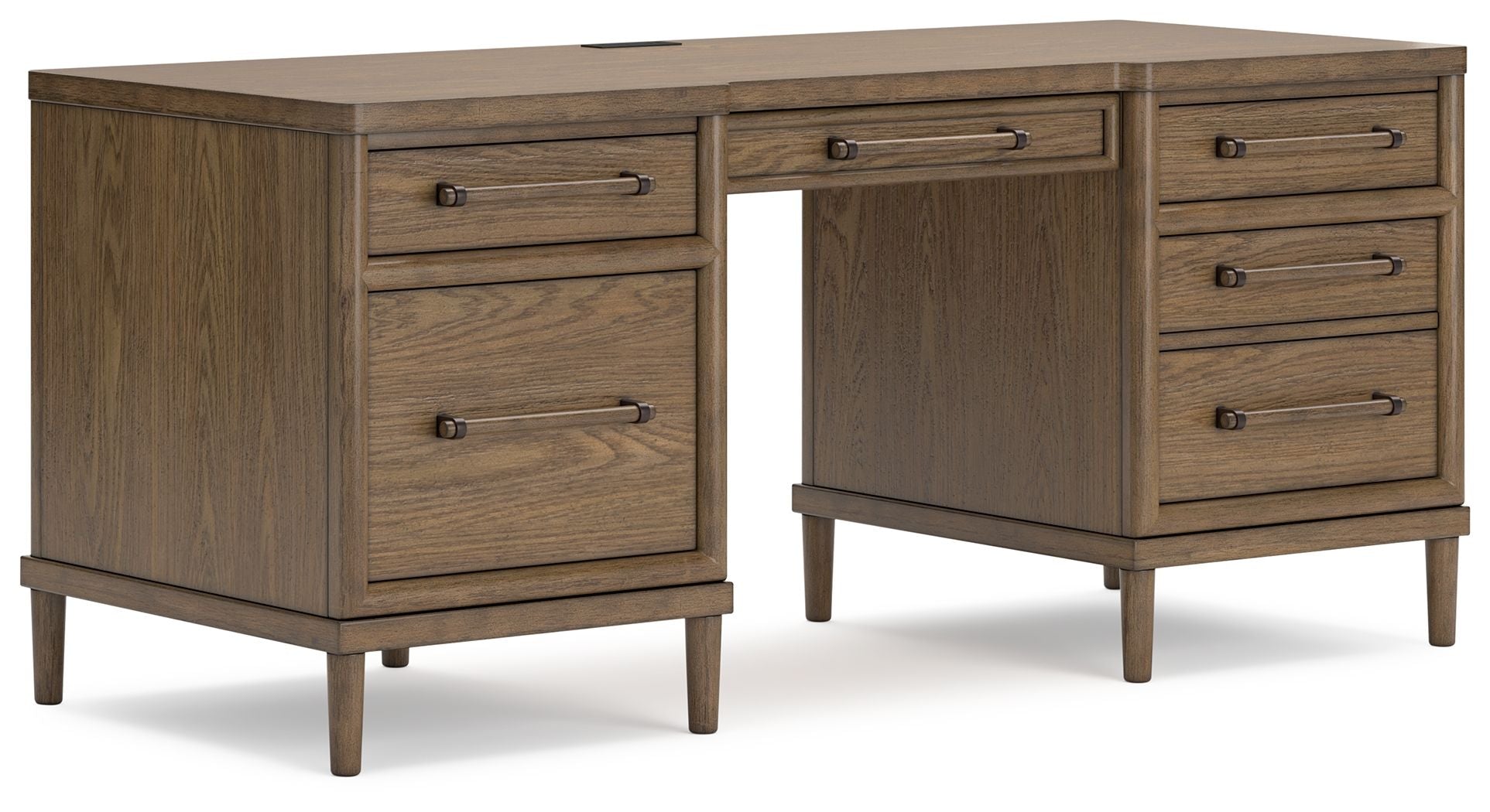 Signature Design by Ashley® Roanhowe - Brown - Home Office Desk | Meri Furniture