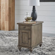 Liberty Furniture Americana Farmhouse - Chair Side Table - Light Brown | Meri Furniture