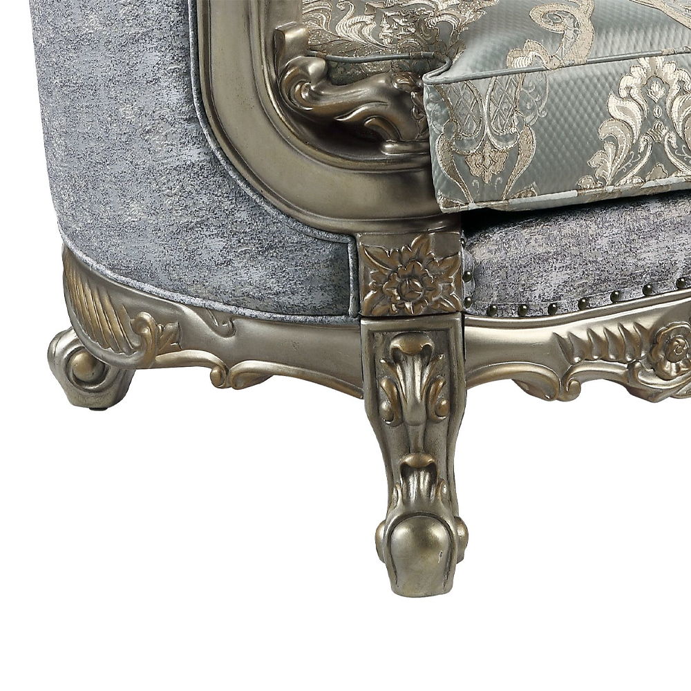 Miliani - Chair With Pillow - Fabric & Antique Bronze